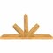 Ekena Millwork Saratoga Rough Sawn Timber Gable Bracket, Western Red Cedar, 72"W x 48"H x 4"D x 6"F, 16/12 Pitch GBW072X48X0406SAR00RWR - alternate 4